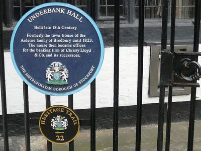 Underbank Hall Blue Plaque