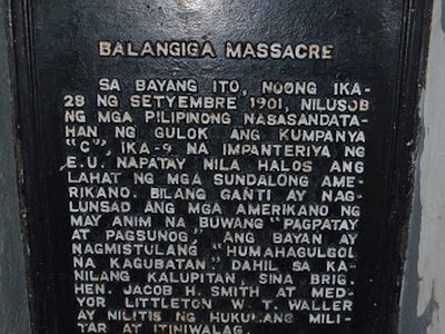 Balangiga Massacre historical marker
