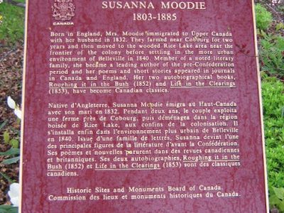 Susanna Moodie 1803-1885