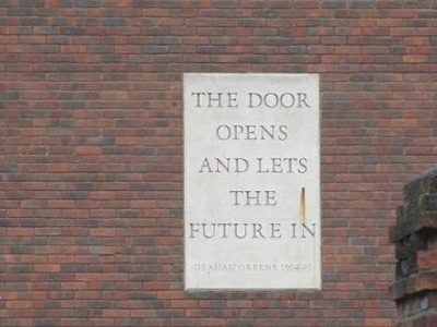 Plaque on the building