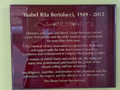 Ysabel Rita Bertolucci 1949 - 2012