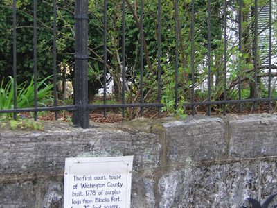 Original Washington Co. courthose site