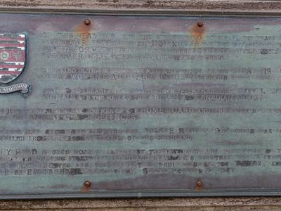 Plaque on Watch Tower, Beachy Head, Sussex
