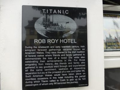 Plaque, Rob Roy Hotel
