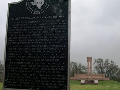 Grave of Col. J. W. Fannin and His Men