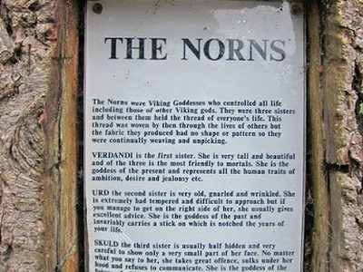 The Norns - information plaque