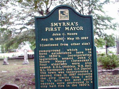 Smyrna's First Mayor (Side 2)