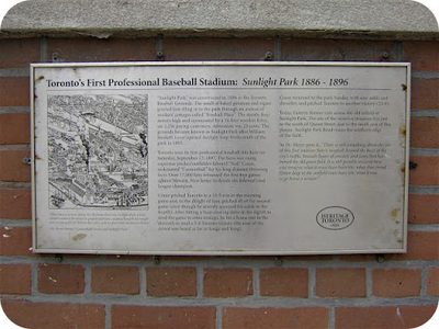Toronto's First Professional Baseball Stadium