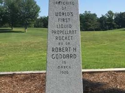 Site of Launching of World's First Liquid Propellant Rocket By Dr Robert H. Goddard 16 March 1926