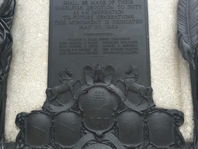 TO COMMEMORATE THE HEROISM AND SACRIFICE OF ALL COLORED SOLDIERS