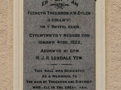 Plaque, Memorial Hall