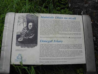 Information board Donegal Friary