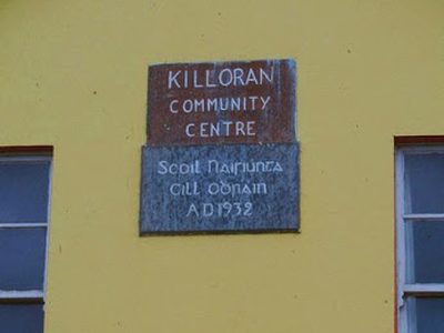 Plaques on Killoran Community Centre, Killoran near Portroe