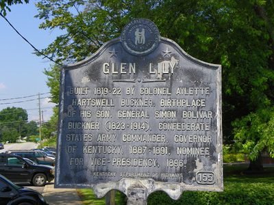 Glen Lily Historical Marker