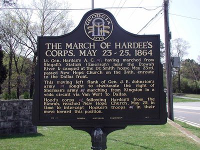The March of Hardee's Corps, May 23-25, 1864