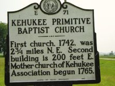 KEHUKEE PRIMITIVE BAPTIST CHURCH