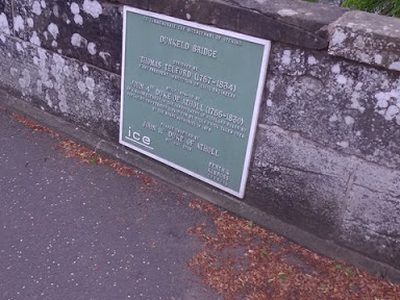 Bicentenary plaque on Dunkeld Bridge