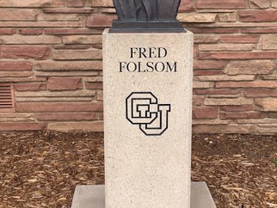 CU Folsom Field - Fred Folsom sculpture