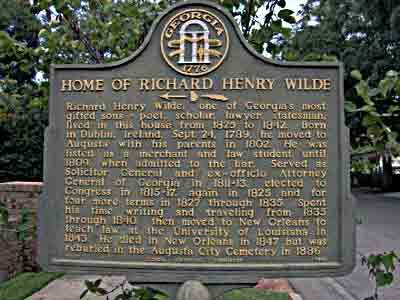 Home of Richard Henry Wilde