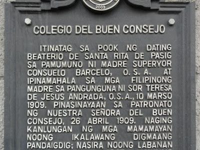 Colegio del Buen Consejo historical marker
