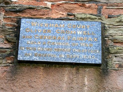 Plaque on Wickham Court