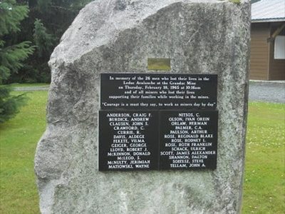 Granduc Mine Plaque