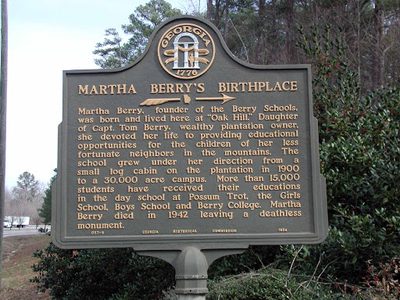 Martha Berry's Birthplace