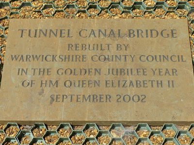 Plaque under Fenny Compton Bridge No 138