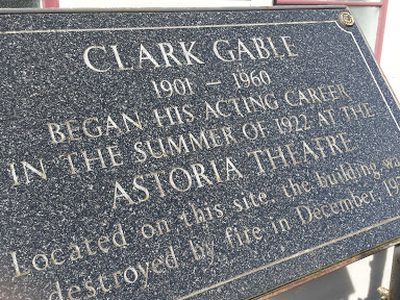 Clark Gable in Astoria, OR
