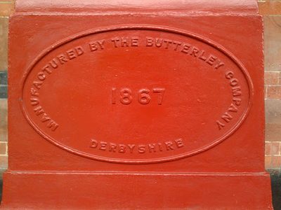 Butterley Company Plaque, St Pancras