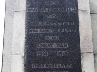 Portstewart War Memorial (4) - plaque, Harbour Road, Portstewart