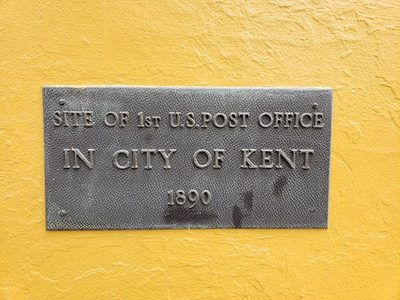 Site of 1st U.S. Post Office In City of Kent 1890