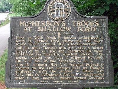 McPherson's Troops at Shallow Ford