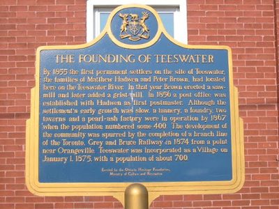 The Founding of Teeswater