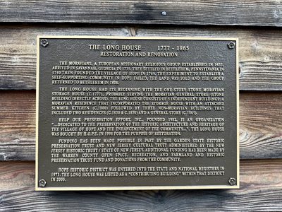 The Long House 1777 - 1865