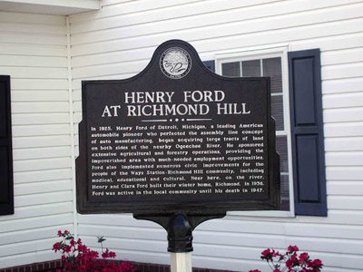 Henry Ford at Richmond Hill