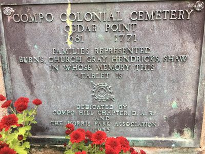 Compo Colonial Cemetery Cedar Point