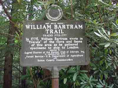 William Bartram Trail Traced 1773-1777