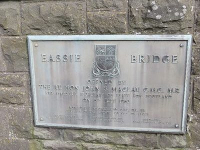 Plaque, Eassie Railway Bridge