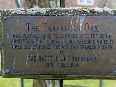 Trafalgar Oak plaque, Frampton on Severn