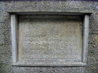 Plaque near Deighton House