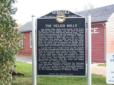 The Neligh Mills Historical Marker