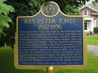Reverend Peter Jones 1802-1856