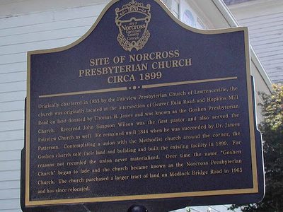 Site of Norcross Presbyterian Church - Circa 1899