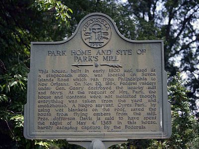 Park Home and Site of Park's Mill