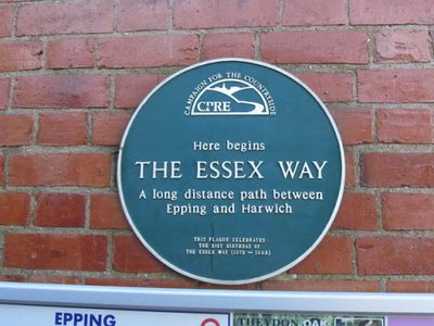 Epping Way plaque at Epping Station