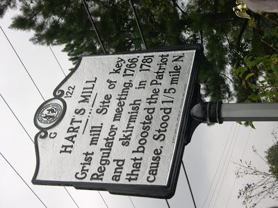 Hart's Mill Historical Marker