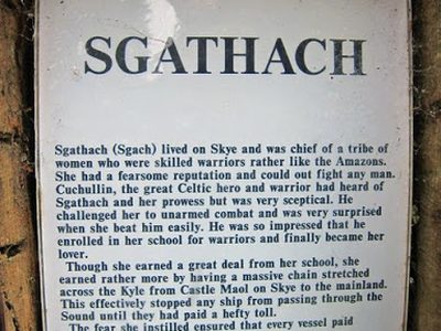 Sgathach - information plaque