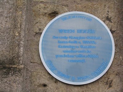 Wren House - blue plaque
