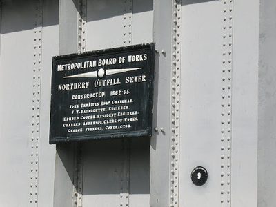 Northern Outfall Sewer - commemorative plaque